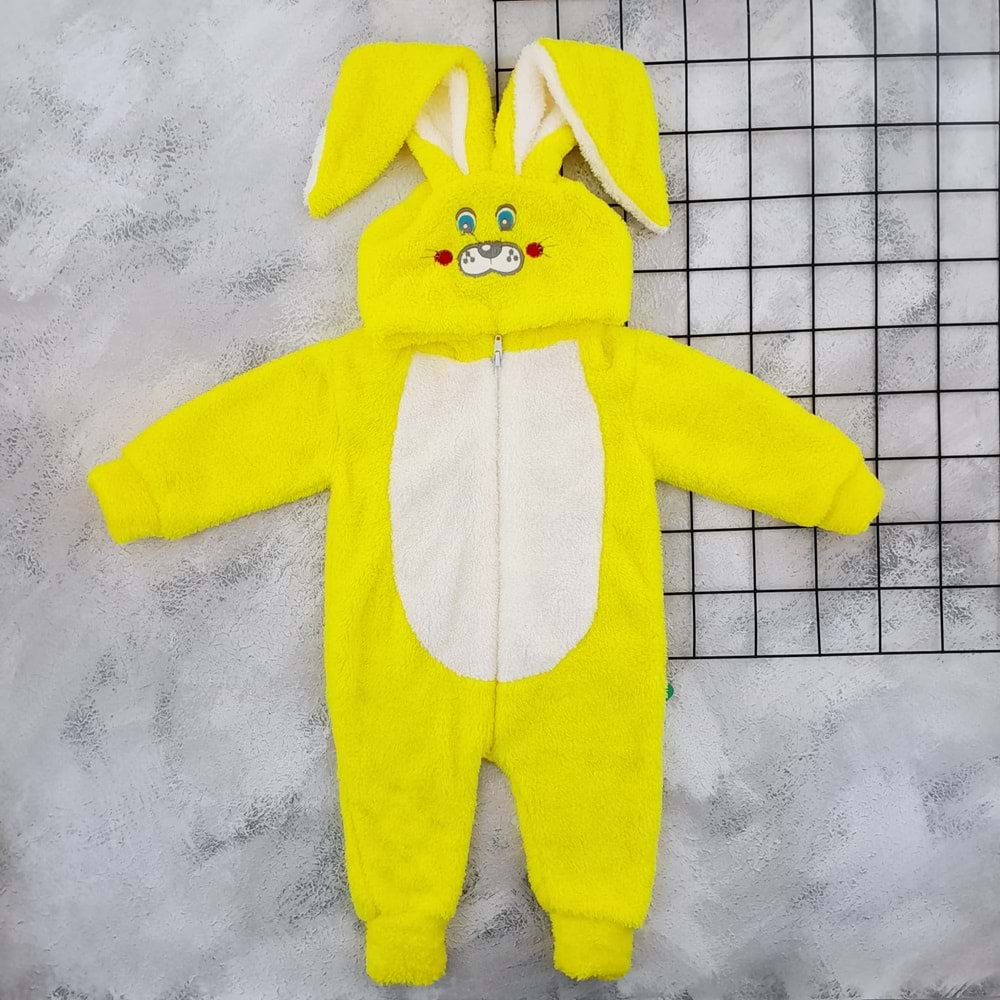 NURCİKS POLAR TAVŞAN TULUM - SARI - 1 YAŞ