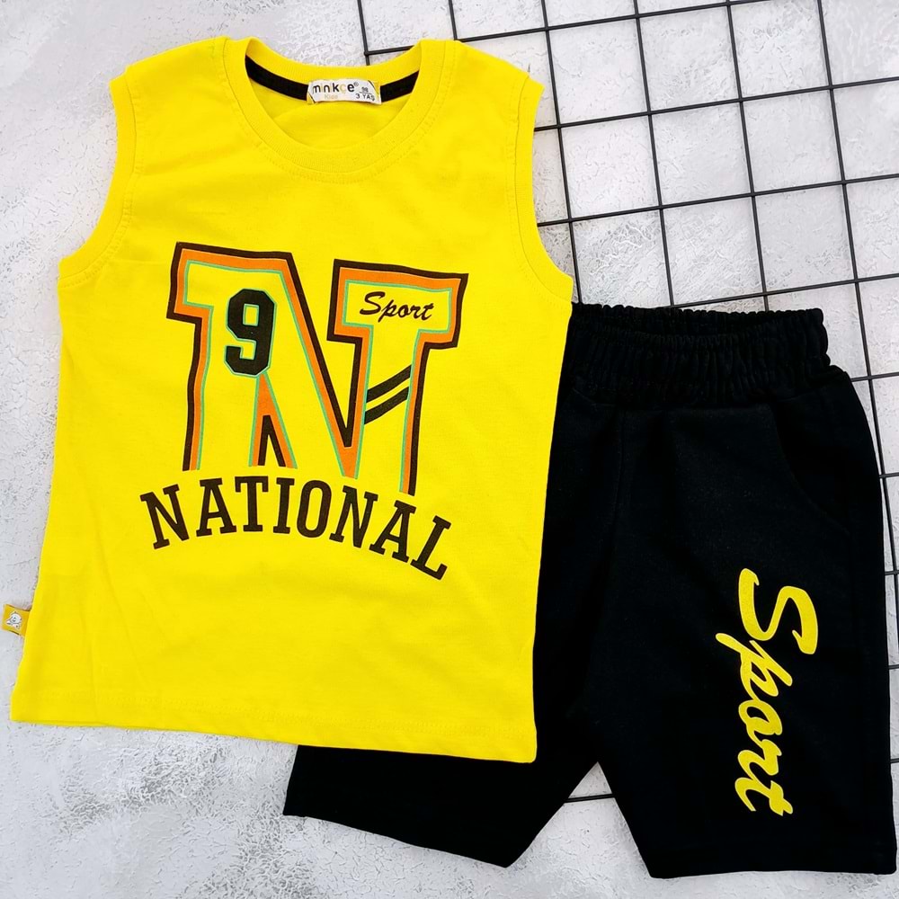 MİNİKÇE 3286 NATIONAL SIFIRKOL TAKIM-SARI - 6 YAŞ