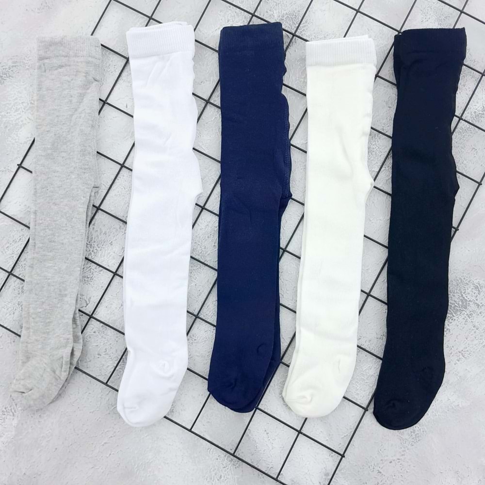 EKİNOKS 3168 PAMUKLU DÜZ KÜLOTLU ÇORAP - BEYAZ - 0-1 YAŞ