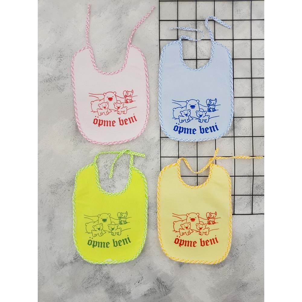 ÖPME BENİ BOYUNDAN BAĞLAMALI MUŞAMBA ÖNLÜK - MAVİ