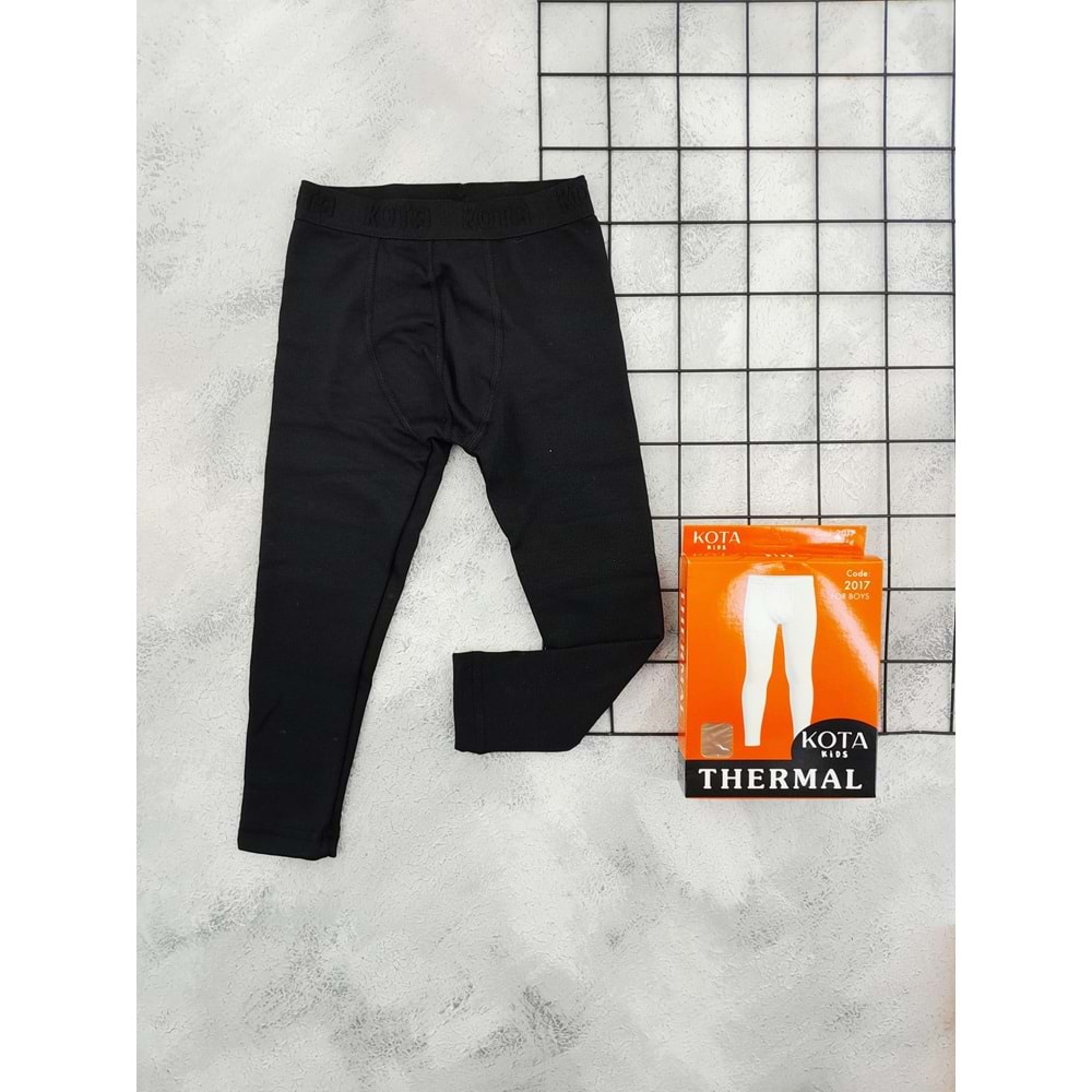 KOTA TERMAL İÇLİK ALT GİYİM ERKEK - SİYAH - 9-10 YAŞ