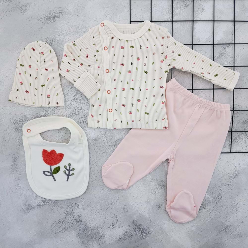 BABYİM 2168 SÜZENE LALE 4 LÜ TAKIM - SOMON - 0-3 AY