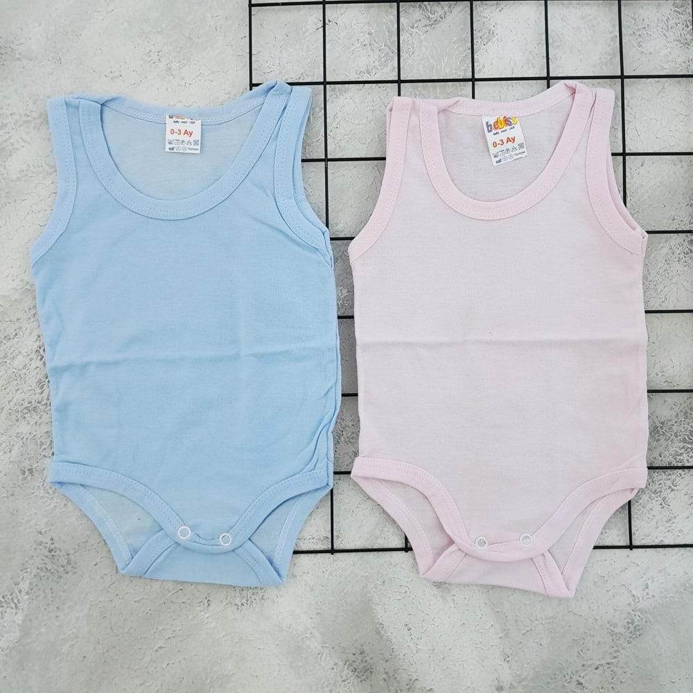 MSA 1280 ASKILI ÇITÇITLI BADİ - PEMBE - 12-18 AY