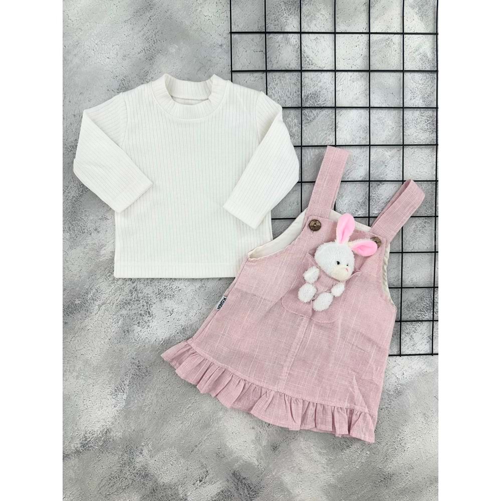MY KOALA 0610 OYUNCAK AYILI ELBİSE - PEMBE - 9 AY