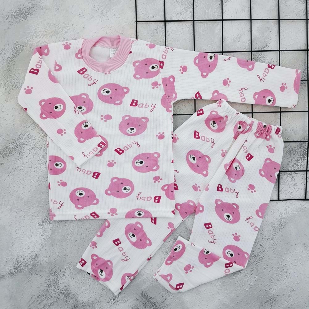 GONCA 838 AYILI PİJAMA TAKIM - PEMBE - 5 YAŞ
