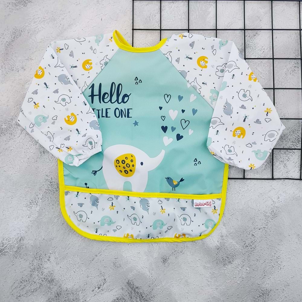 BEBE-CHİ SEVİMLİ FİL BASKILI GİYDİRMELİ ÖNLÜK