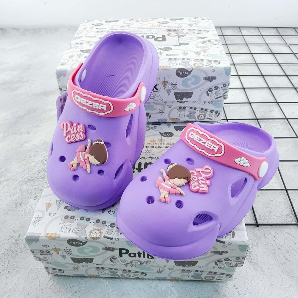 GEZER 0117 PRİNCESS CROCS TERLİK - LİLA - 29