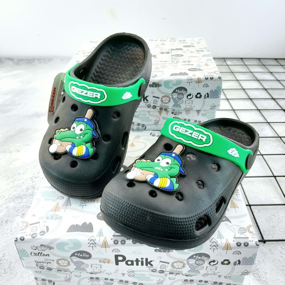 GEZER 0124 TİMSAH CROCS TERLİK - SİYAH - 31