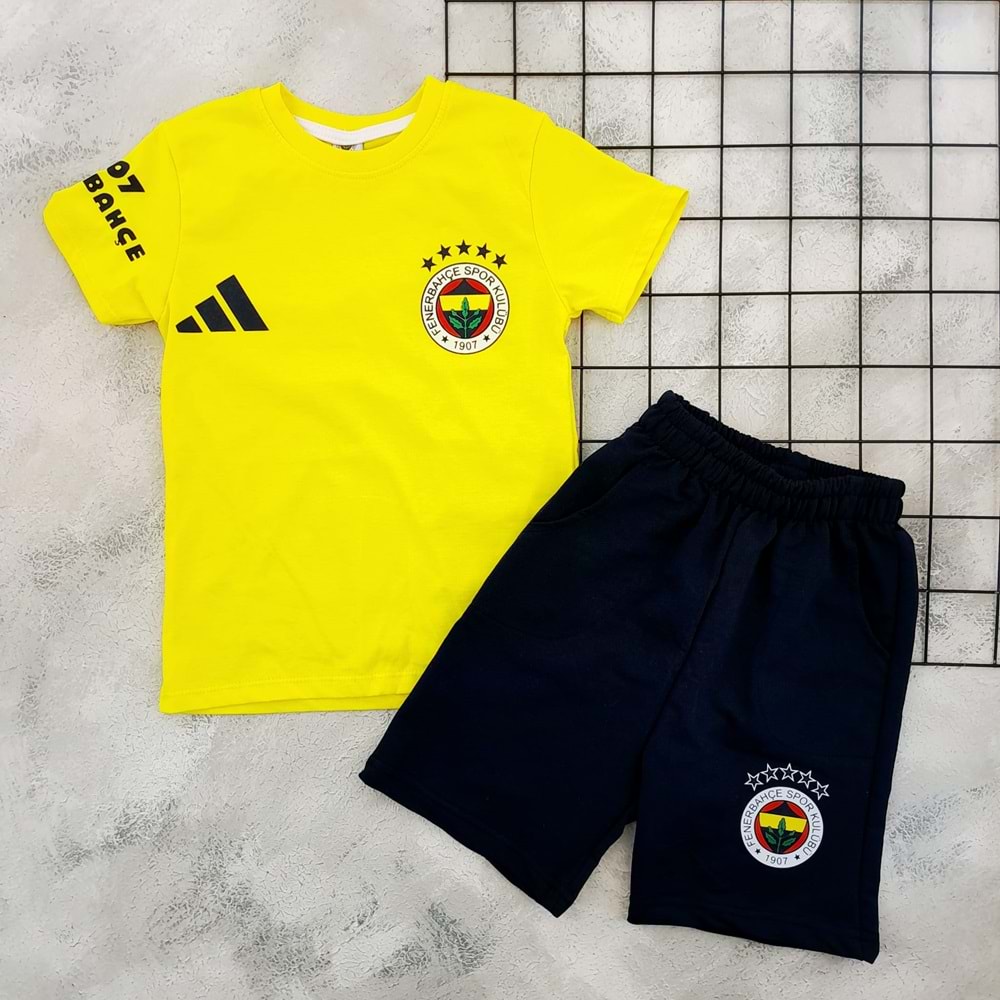 CAN 26002 TARAFTAR ŞORT TAKIM - SARI - 10 YAŞ