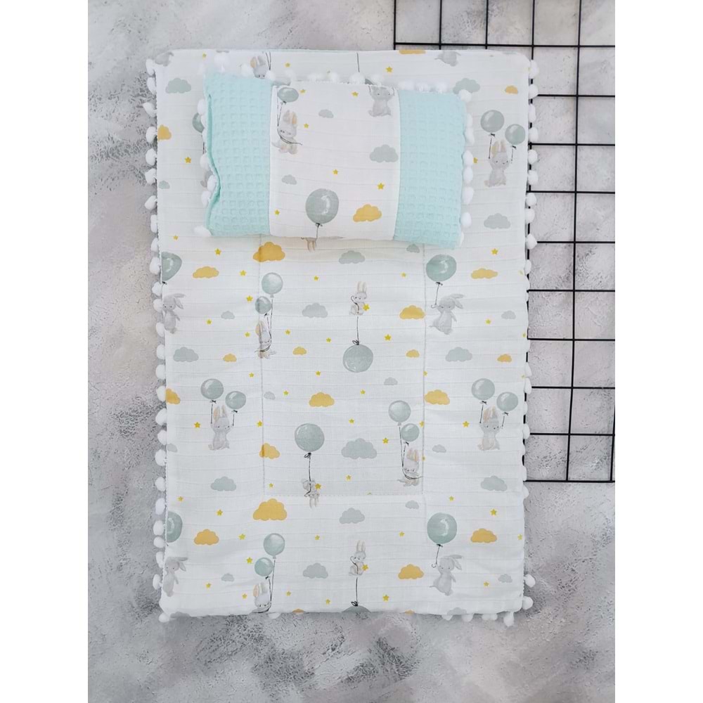 SLEEPY BABY 20245 BALONLU TAVŞAN WAFFLE MÜSLİN ALTAÇMA - MİND