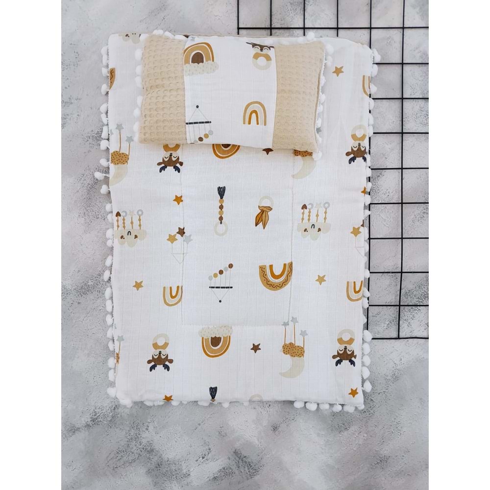 SLEEPY BABY 20245 OYUNCAKLAR WAFFLE MÜSLİN ALTAÇMA - KAHVE