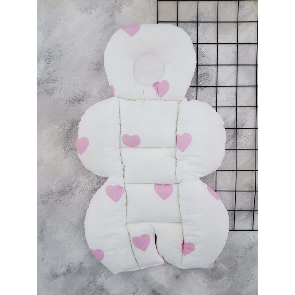 ARMONİ PUSET MİNDERİ KALPLİ PEMBE