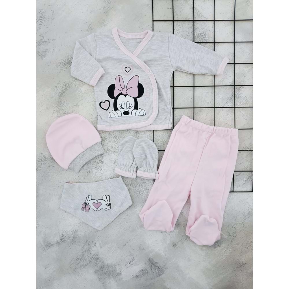 CONCON 5020 MİNNİE 5 Lİ ZIBIN SET - PEMBE