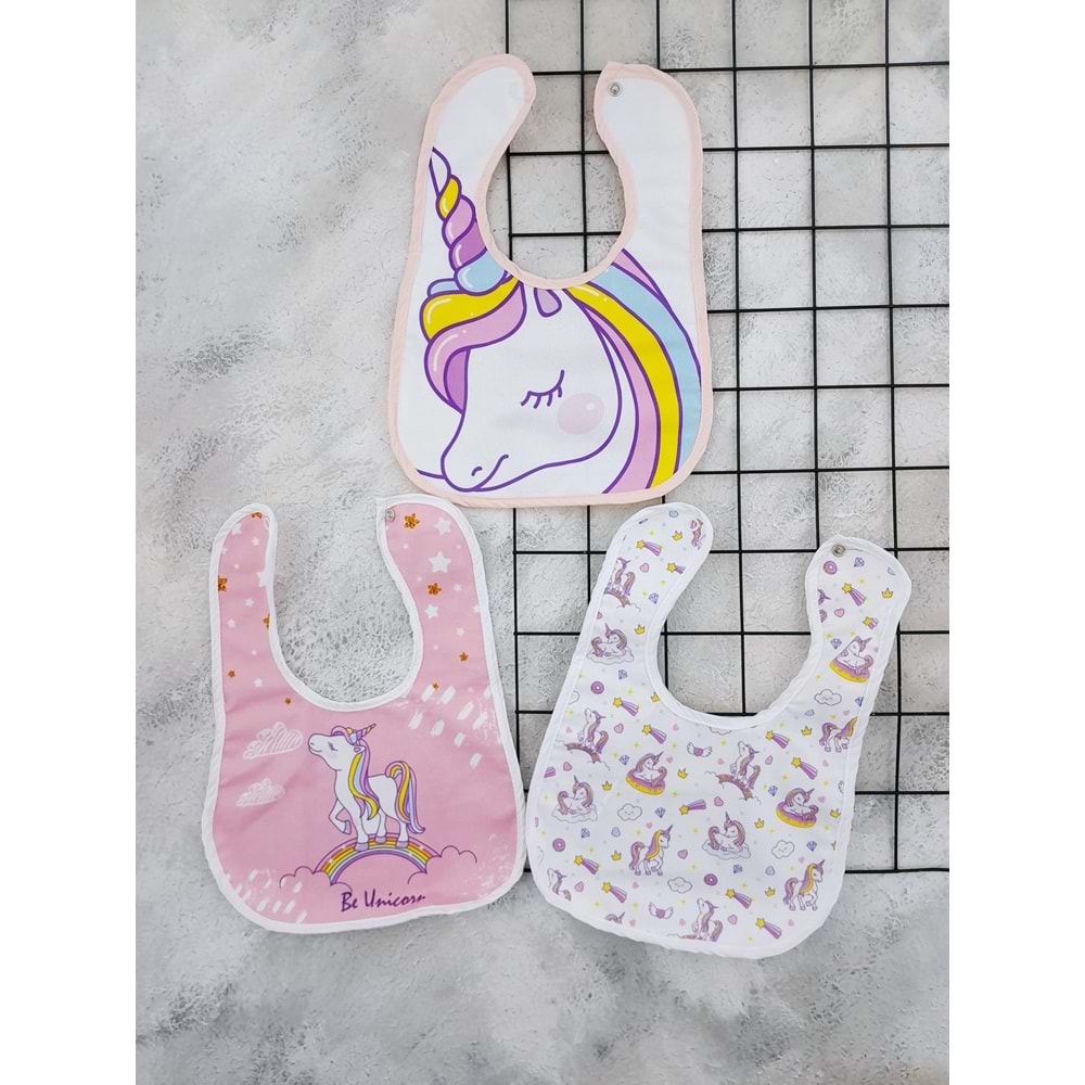 BEBE-CHİ 003 UNİCORN DESEN 6-24 AY 3 LÜ ÖNLÜK