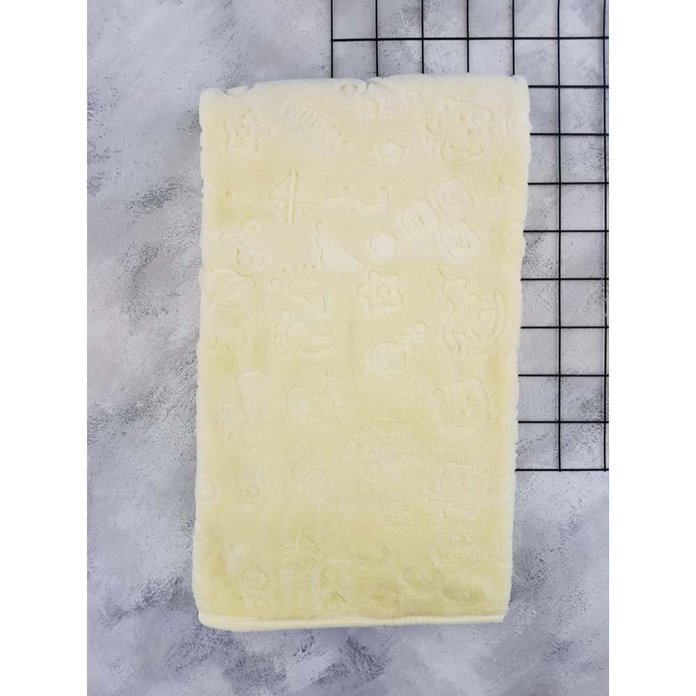 BAHAR BİBERON DESEN BATTANİYE 100*120 - SARI