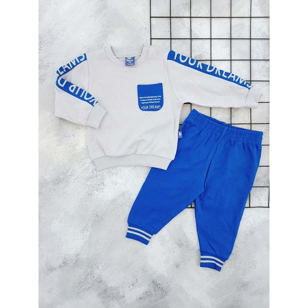 NAZAR 25701 YOUR DREAMS BASKILI MEVSİMLİK TAKIM