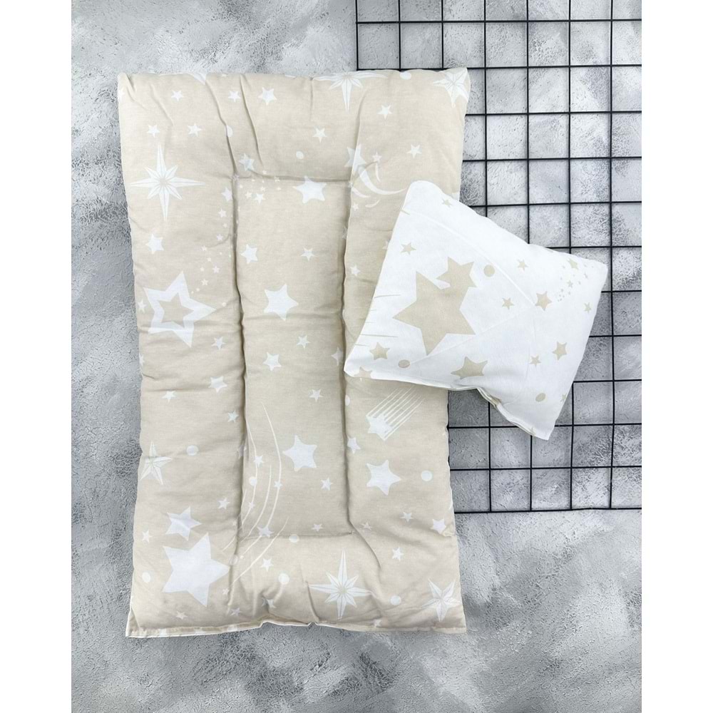 ARMONİ YILDIZLI MİNDER YASTIK - KAHVE