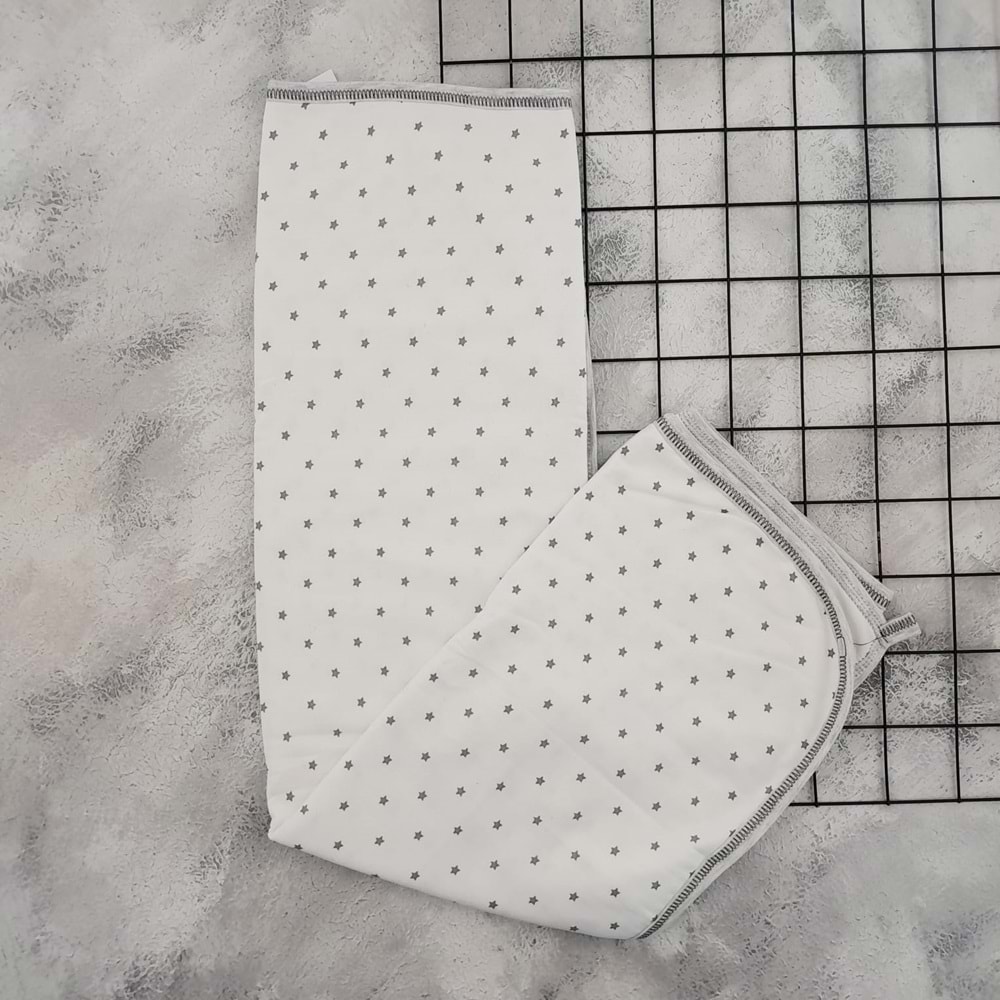 YENTEKS 4260 DESENLİ BEBE KUNDAK 100*100 - GRİ