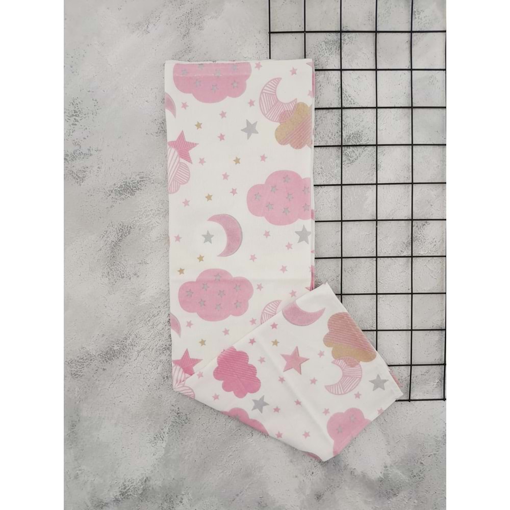 ALİŞ 002 AY YILDIZ DESEN PAZEN KUNDAK-PEMBE