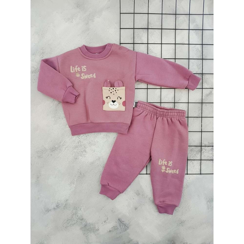 NAZAR 25904 SWEET BASKILI 3 İP TAKIM - MÜRDÜM - 12 AY