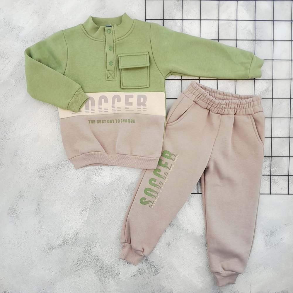 NAZAR 25932 SOCCER BASKILI 3 İP TAKIM - YEŞİL - 3 YAŞ