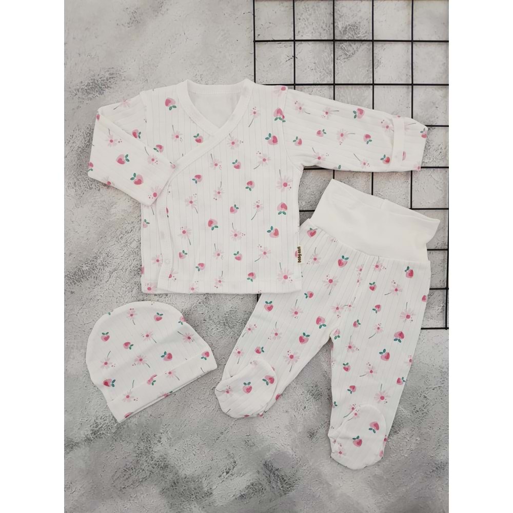 BABYCAN 1085 KALPLİ ÇİÇEK 3 LÜ ZIBIN TAKIM