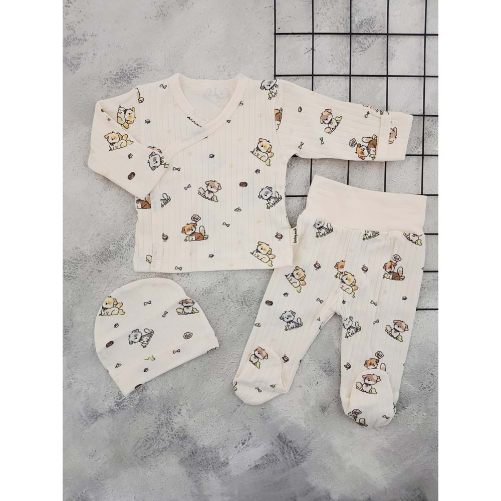 BABYCAN 1072 TATLI KÖPEKLER 3 LÜ ZIBIN TAKIM