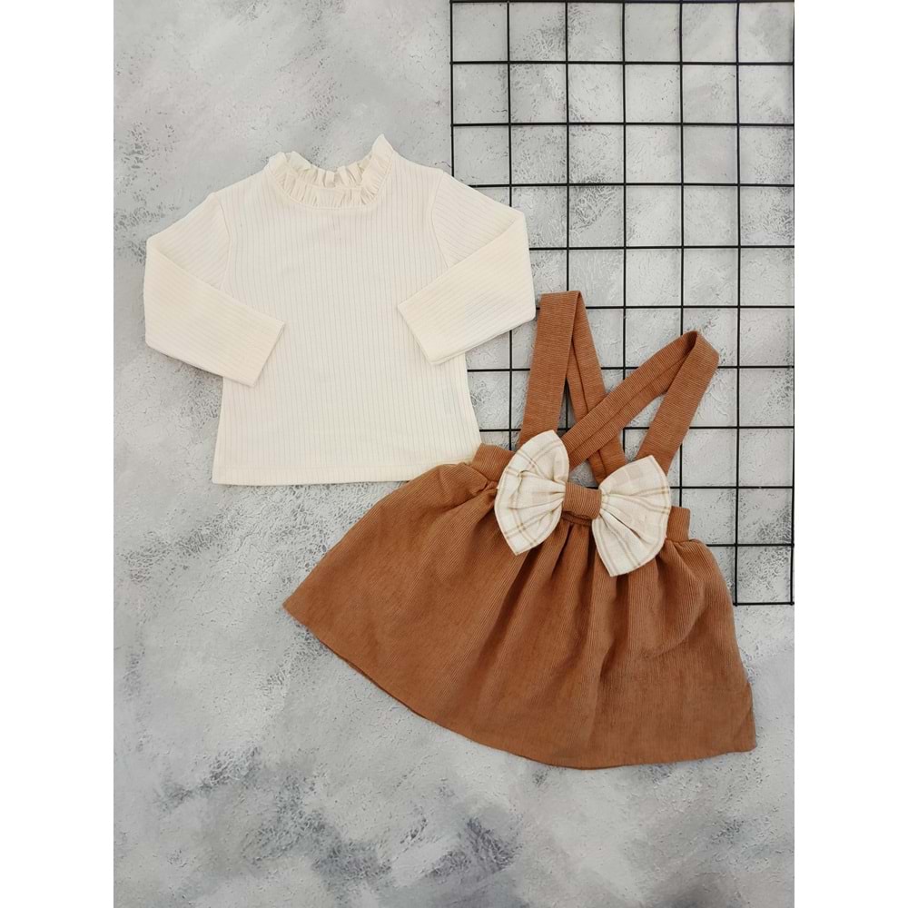 ÇİLEK 5126 FİYONKLU SALOPET TAKIM - YEŞİL - 2 YAŞ