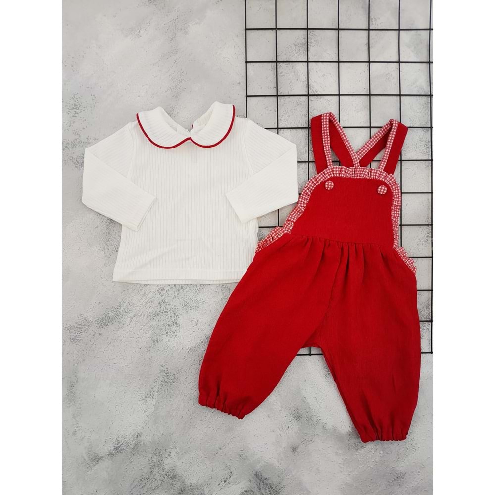 ÇİLEK 5123 FIRFIRLI TULUM - KIRMIZI - 5 YAŞ