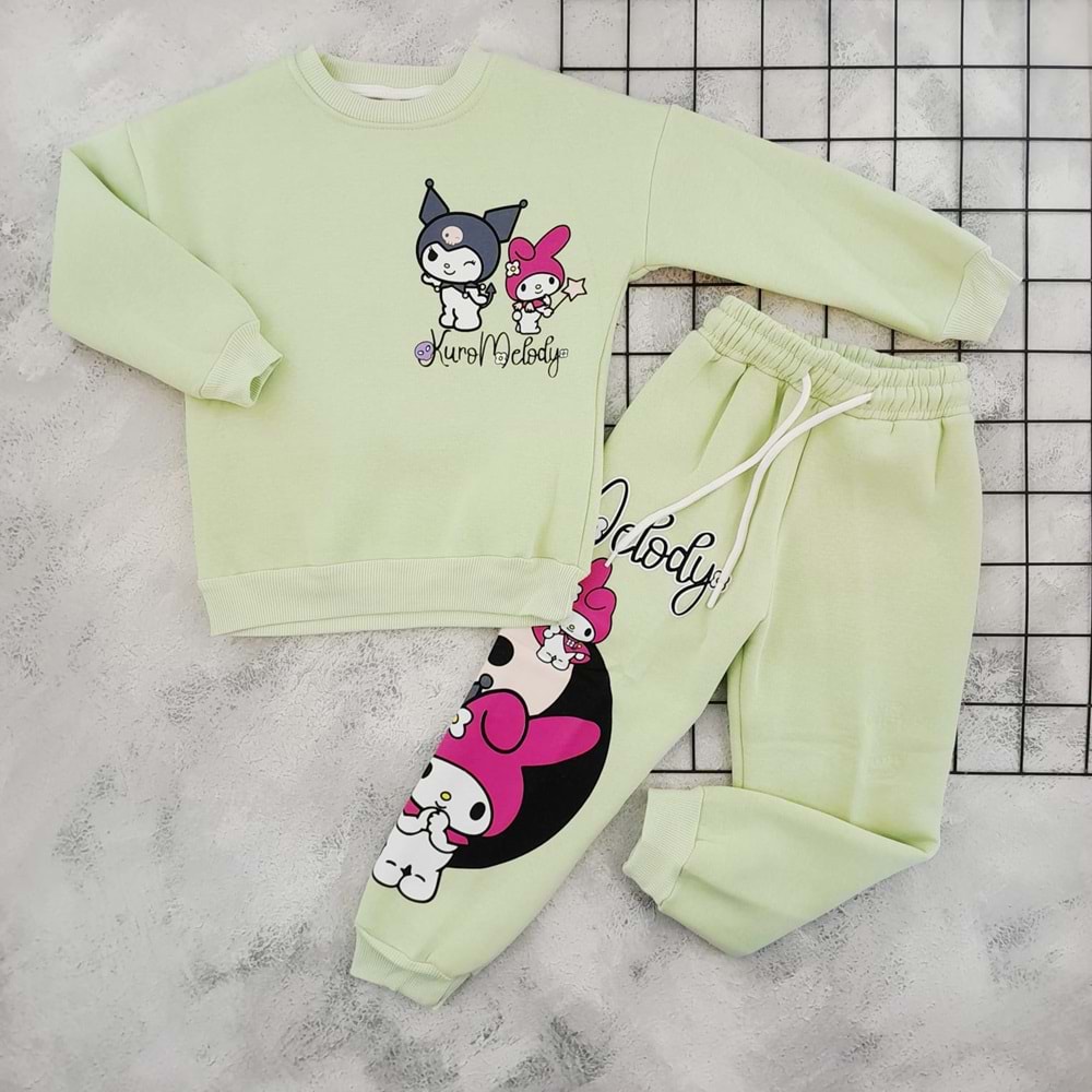 CİCİBOM 1919 KUROMİ BASKILI 3 İP TAKIM - YEŞİL - 11-12 YAŞ