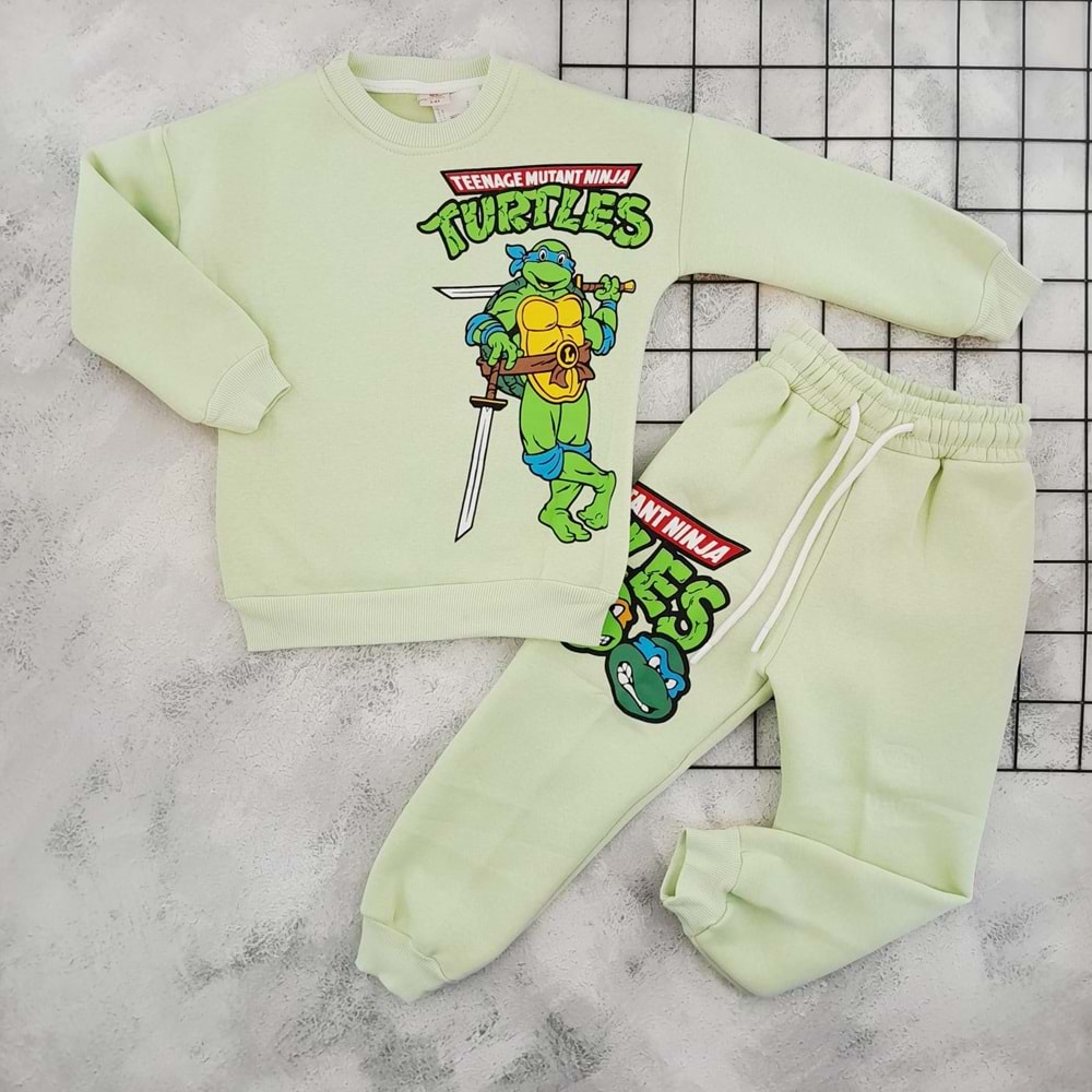 CİCİBOM 1922 NİNJA KAPLUMBAĞA 3 İP TAKIM - YEŞİL - 3-4 YAŞ