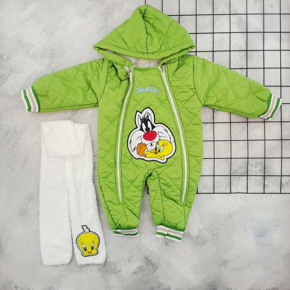 MİNİK 4011 TWEETY ATKILI KOZMONOT - YEŞİL - 2 YAŞ