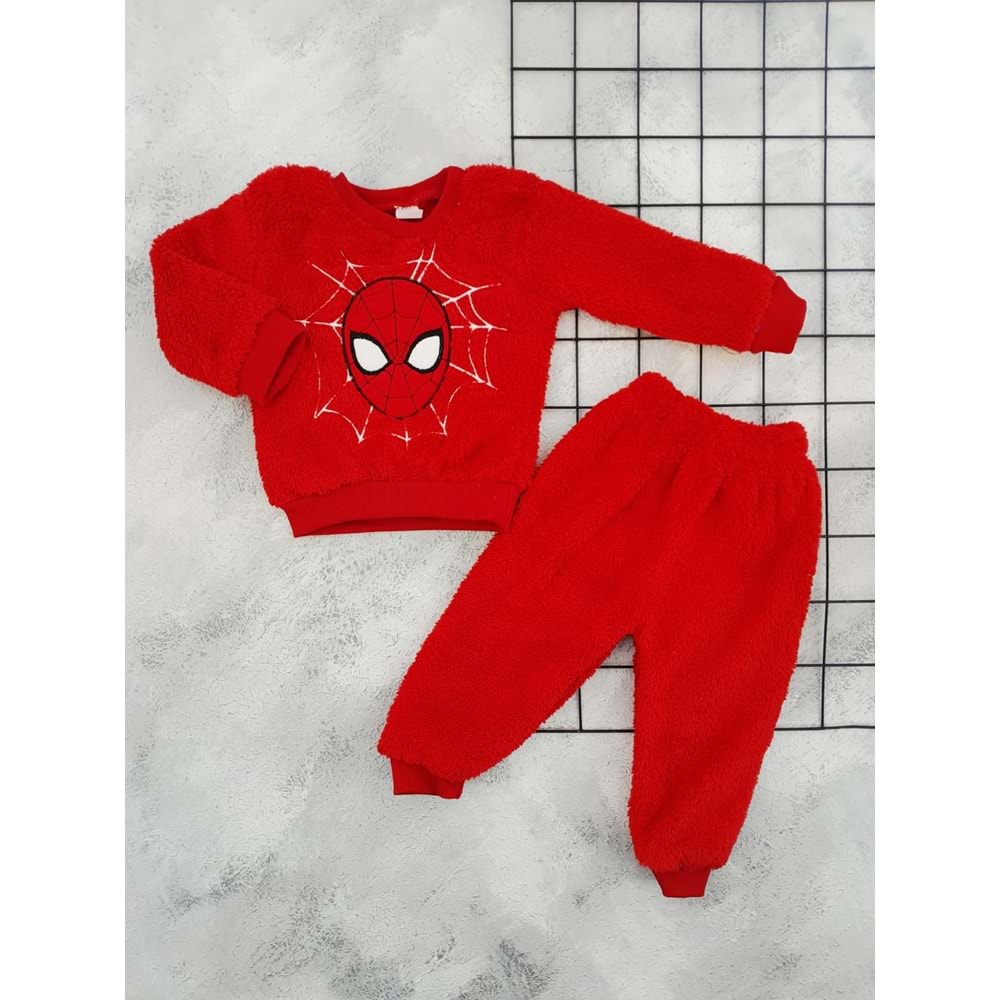 GİDDY KİDS 6832 SPİDERMAN NAKIŞLI WELSOFT TAKIM - KIRMIZI - 24 AY