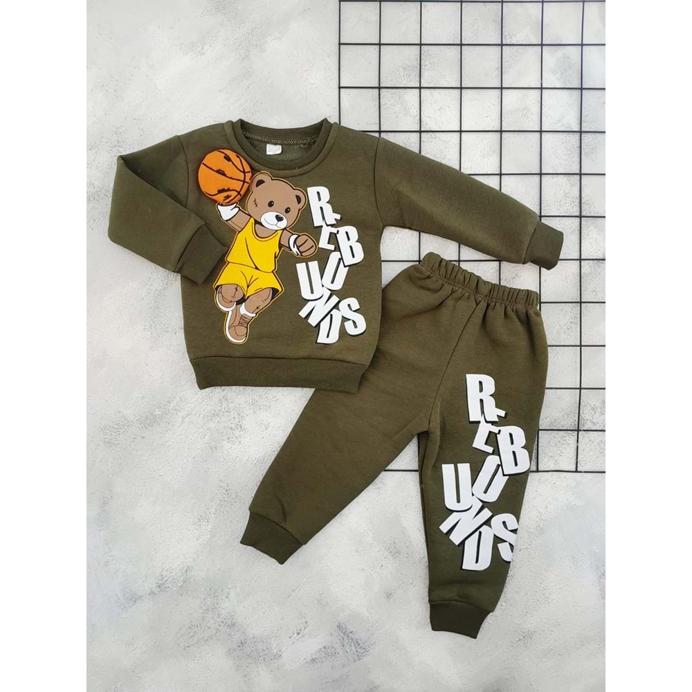 GİDDY KİDS 6801 AYICIK REBOUNDS TOP MOBİL 3 İP TAKIM - YEŞİL - 3 YAŞ