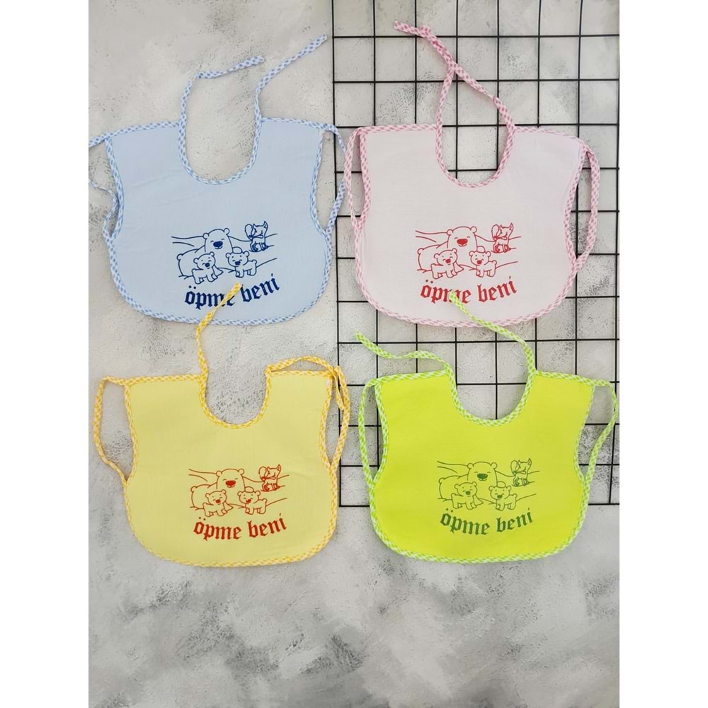 ÖPME BENİ OMUZDAN GEÇMELİ MUŞAMBA ÖNLÜK - PEMBE