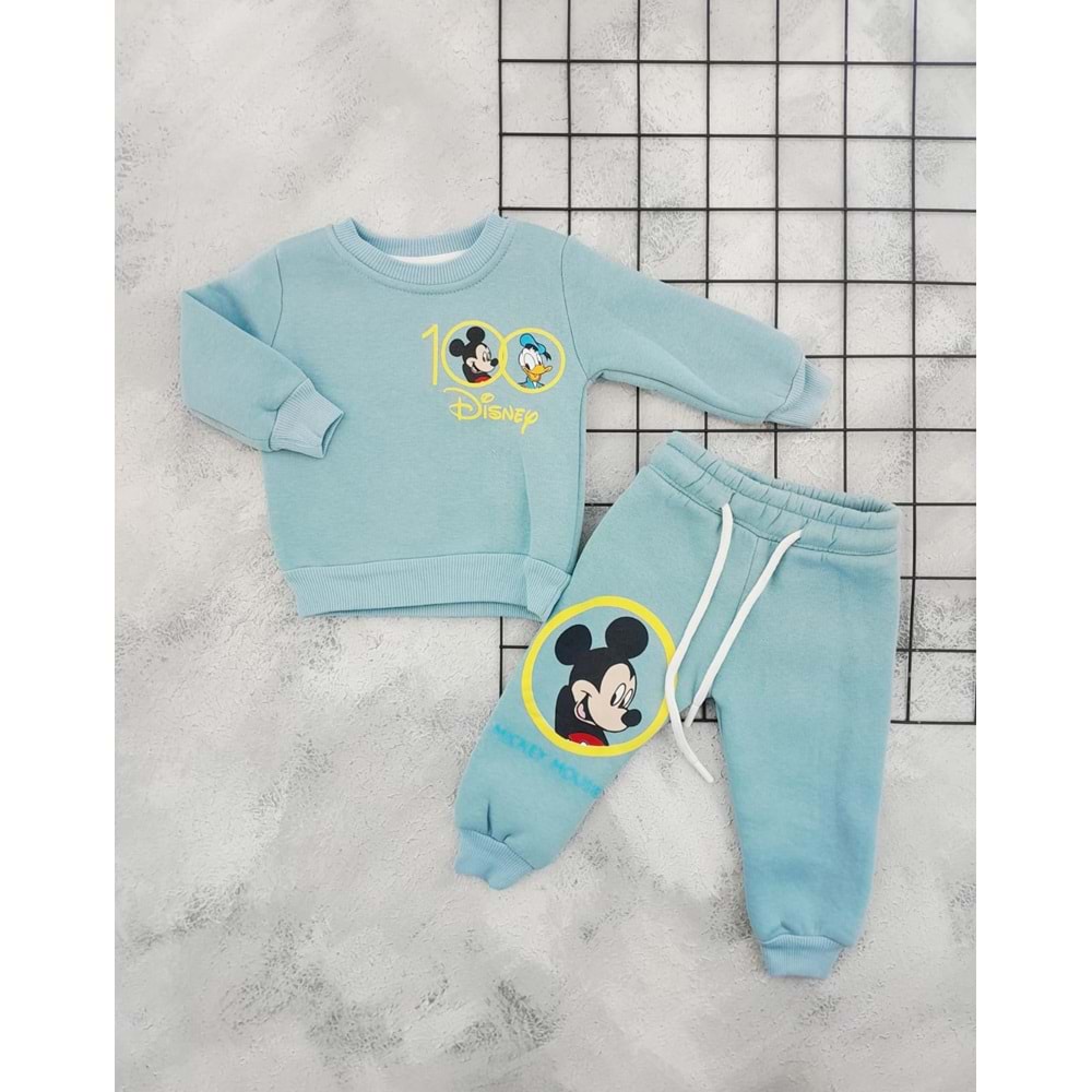 CİCİBOM 1927 DİSNEP BASKILI 3 İP TAKIM - MAVİ - 18 AY
