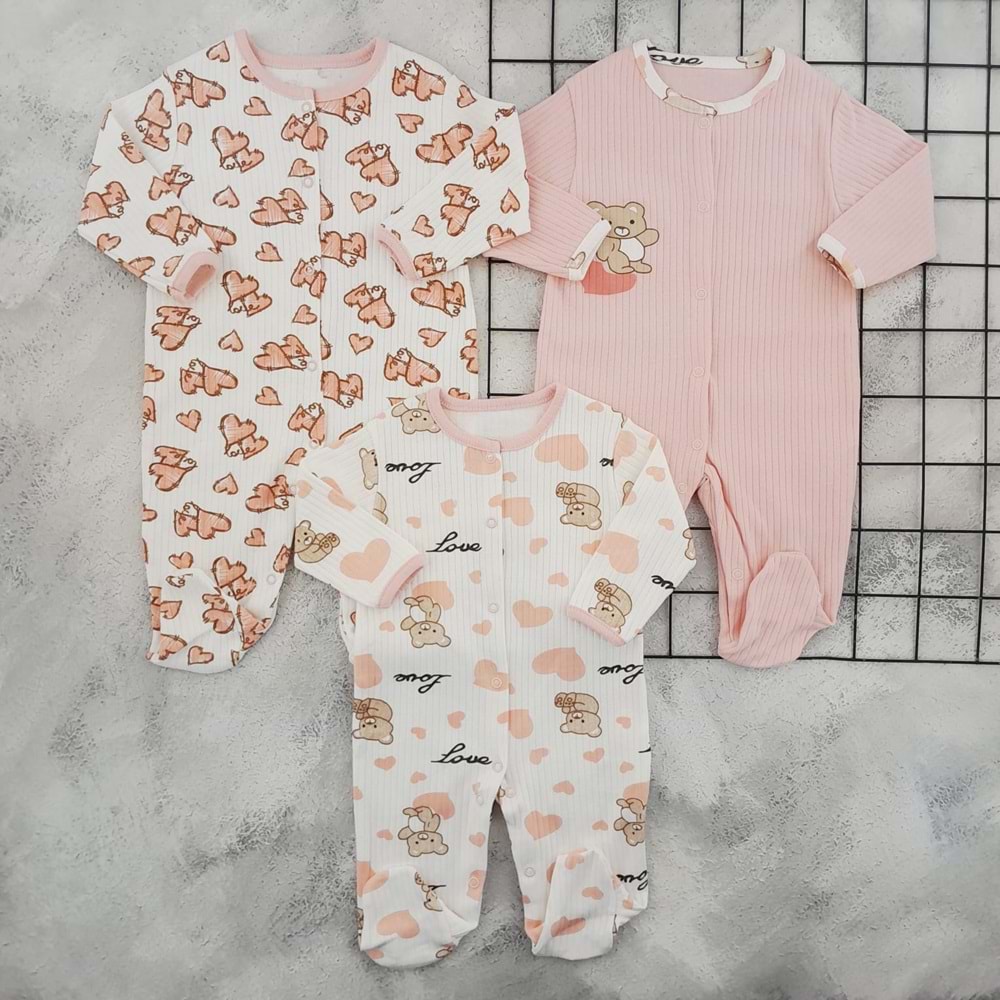 MIDIRIK 878 KALPLİ AYICIK 3 6 9 AY TULUM SET