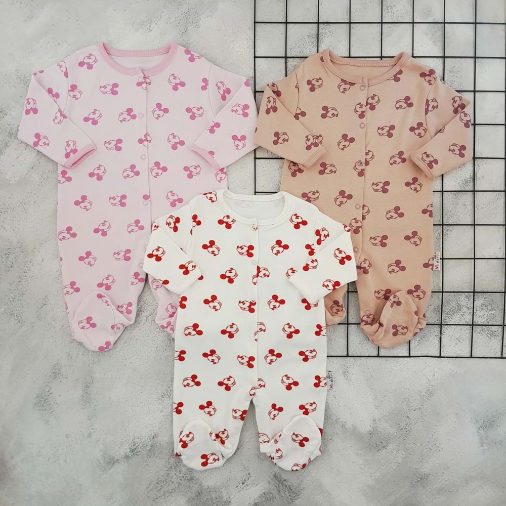 MIDIRIK 833 MİNNİE MOUSE 3 6 9 AY TULUM SET