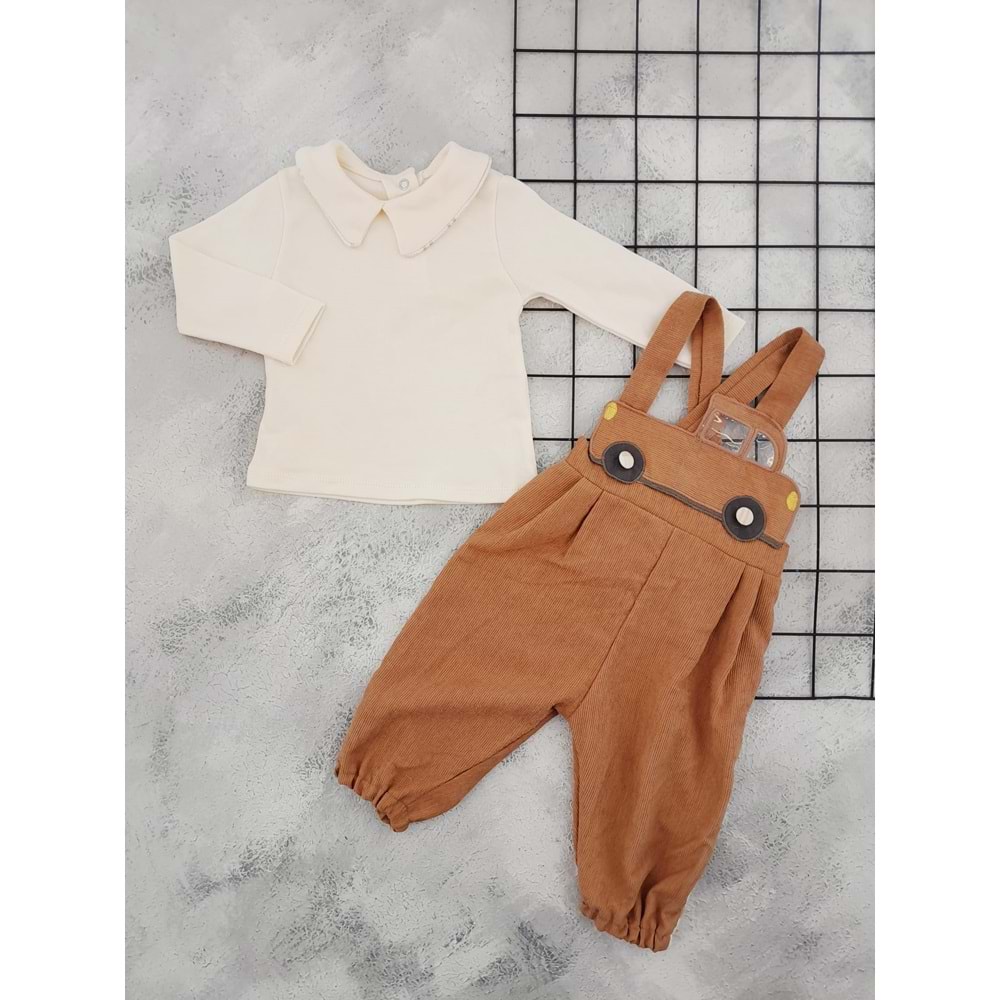 ÇİLEK 3213 KAMYON DESEN TULUM SALOPET - KAHVE - 24 AY