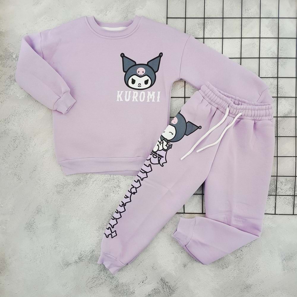 CİCİBOM 1932 KUROMİ BASKILI 3 İP TAKIM - LİLA - 7-8 YAŞ