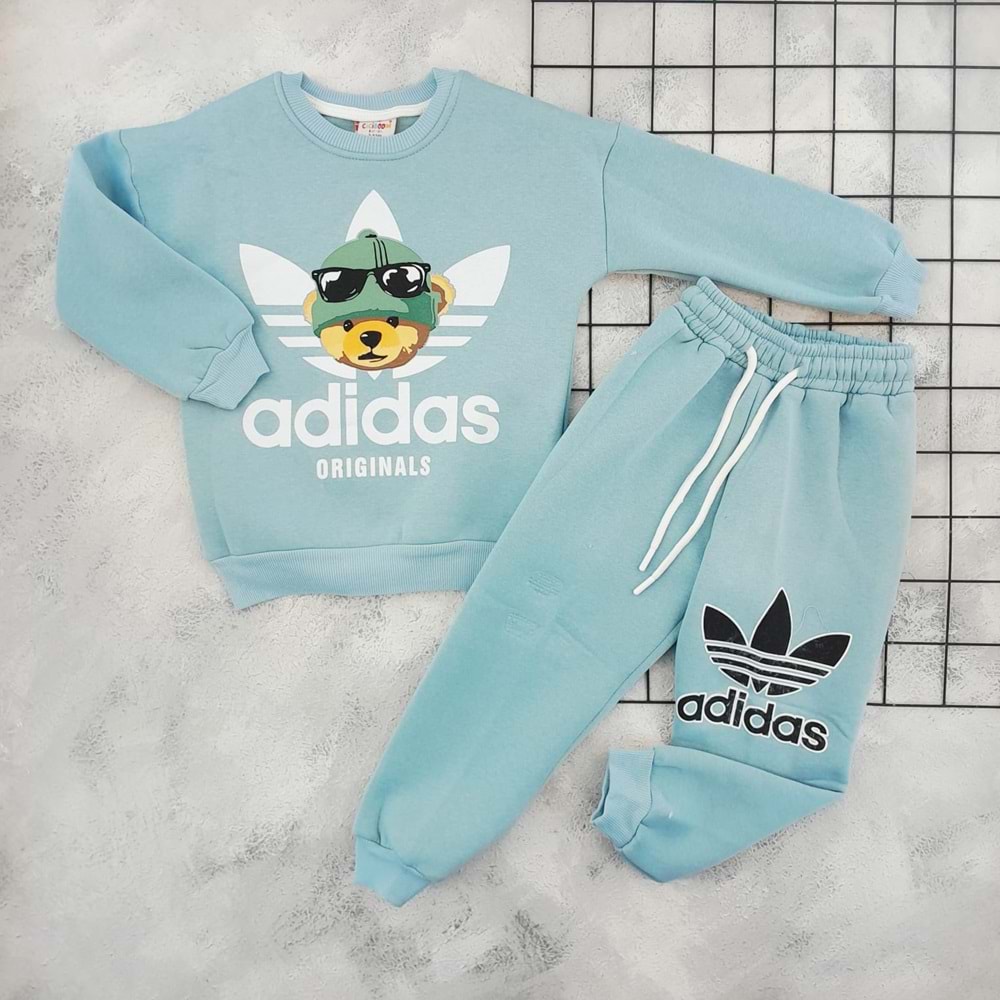 CİCİBOM 1935 AYICIK BASKILI 3 İP TAKIM - PETROL YEŞİLİ - 11-12 YAŞ