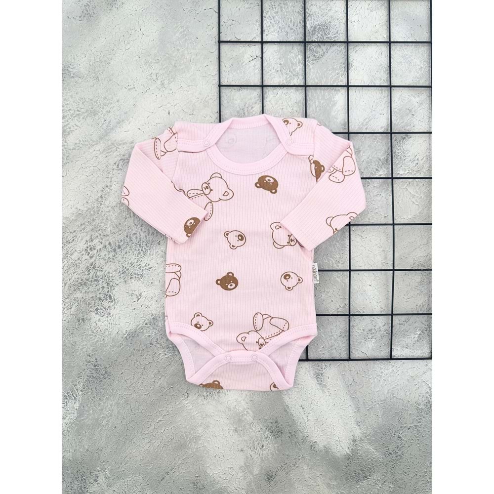 NAYİNOM 2802 OTURAN AYI UZUNKOL ÇITÇITLI BADİ - PEMBE - 18 AY