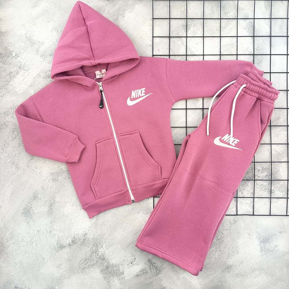 CİCİBOM 1936 KAPÜŞONLU 3 İP HIRKA TAKIM - MÜRDÜM - 5-6 YAŞ