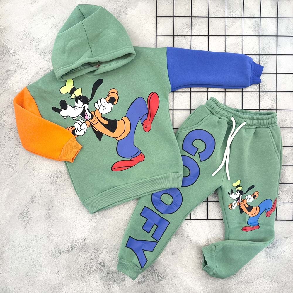 CİCİBOM 1939 GOOFY BASKILI 3 İP TAKIM - YEŞİL - 7-8 YAŞ