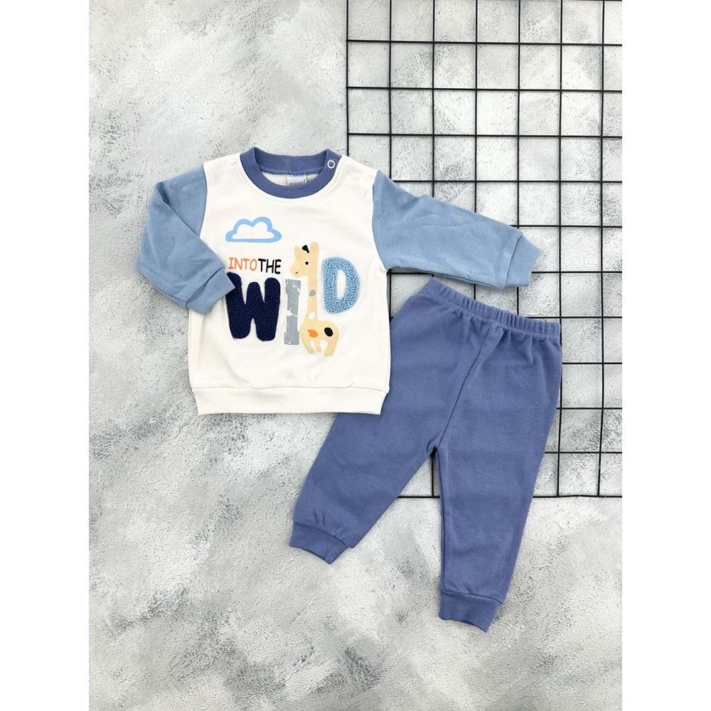 NİKUBY 45297 INTO THE WILD MEVSİMLİK TAKIM - MAVİ - 18 AY