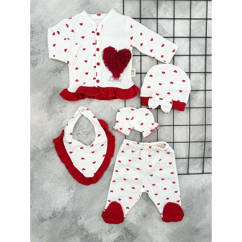 COŞAY 24207 LASSE KALPLİ YENİDOĞAN 5 Lİ SET