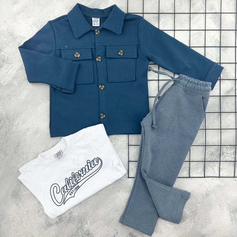 NAZAR 26020 CEKETLİ 3 LÜ TAKIM - LACİ - 5 YAŞ