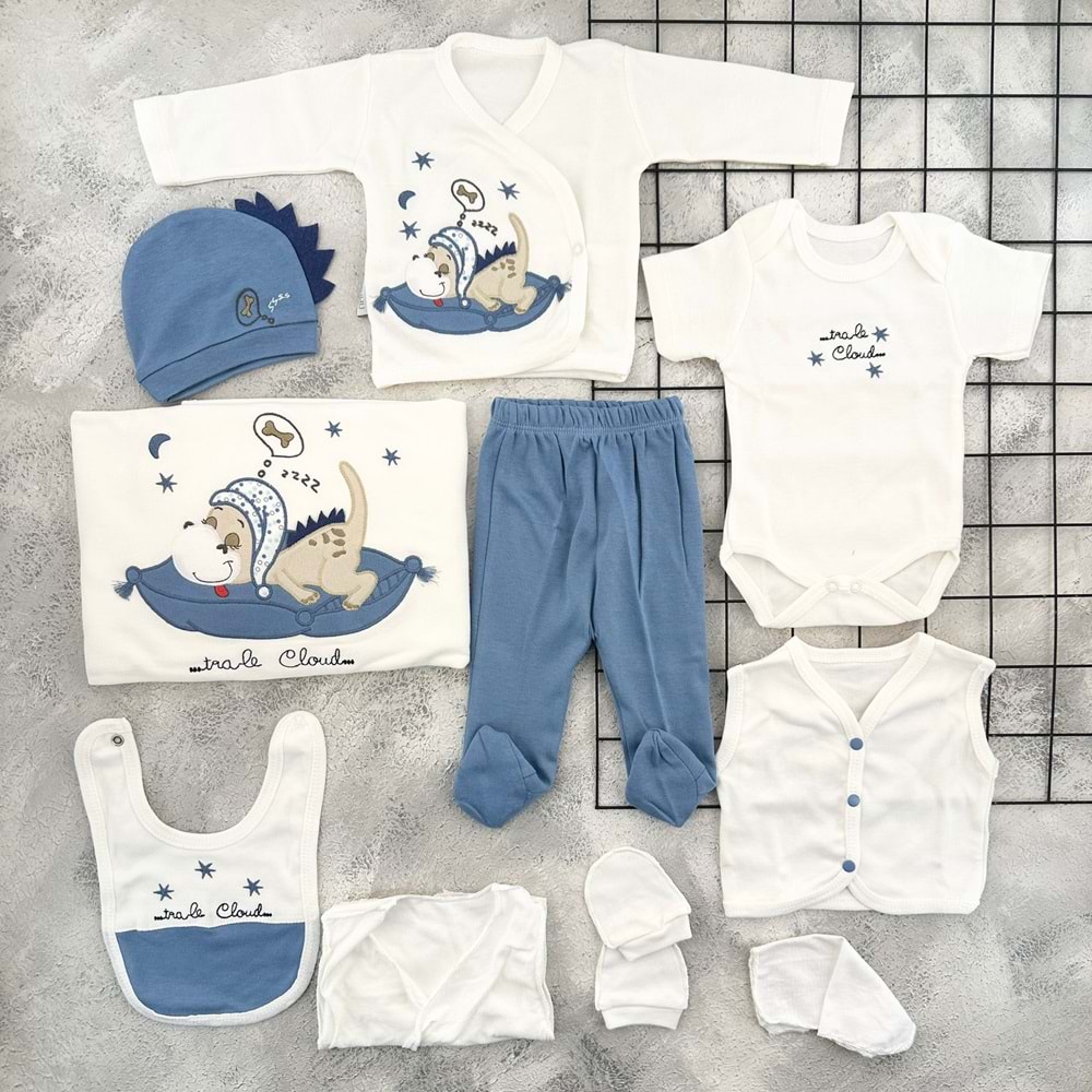 BABY ZUHU 0954 UYKUCU DİNO 11 Lİ ZIBIN SET