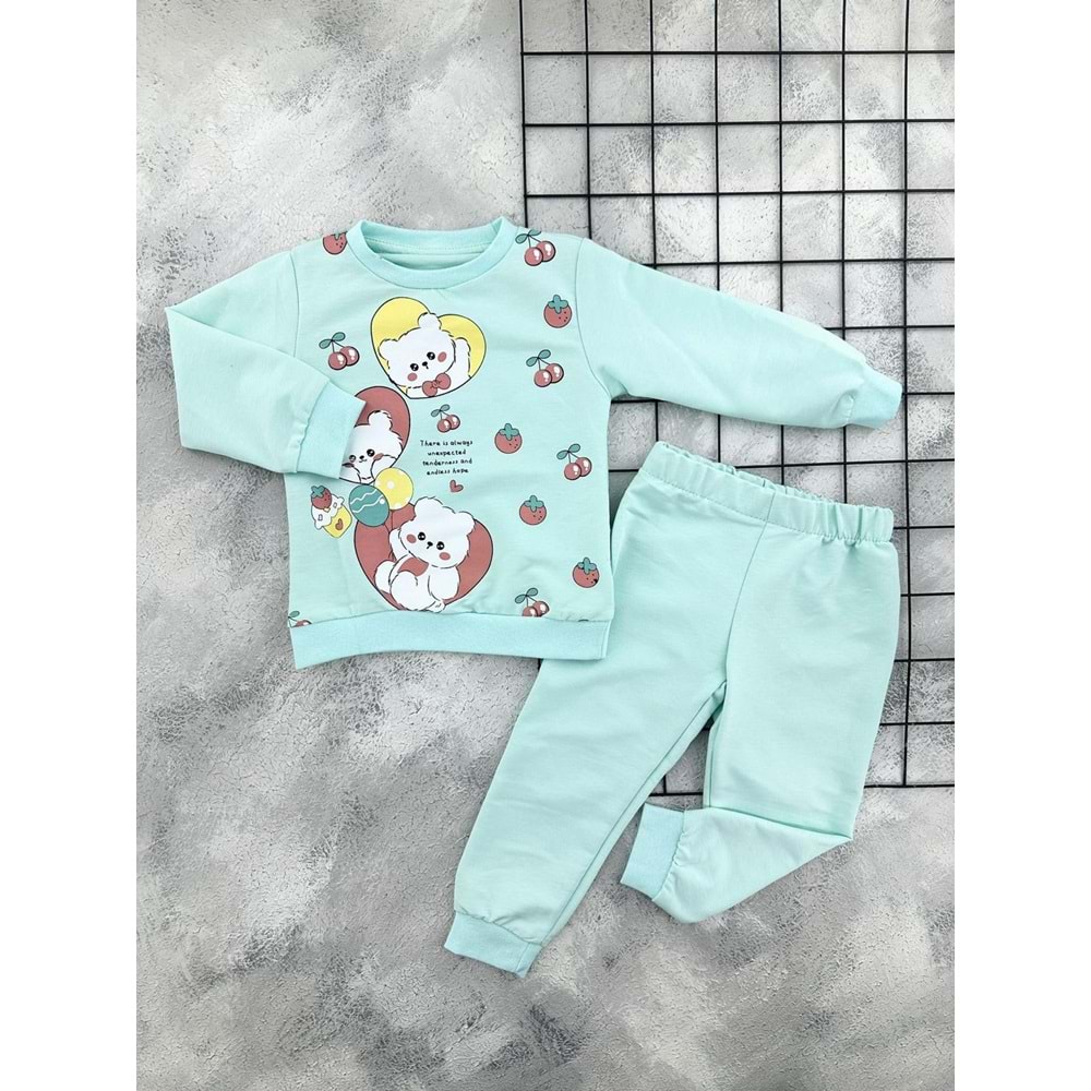 BAMBU 4523 AYICIK BASKILI MEVSİMLİK TAKIM - MİND - 4 YAŞ