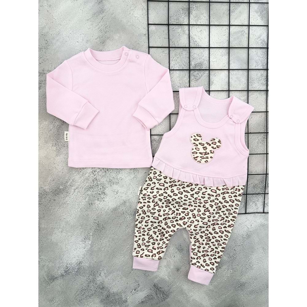 BABYCAN 3009 LEOPAR TULUM - PEMBE - 9-12 AY